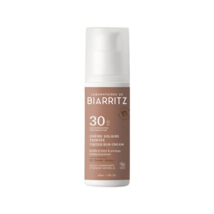 Laboratoires de Biarritz getinte zonnecrème gezicht SPF30 golden