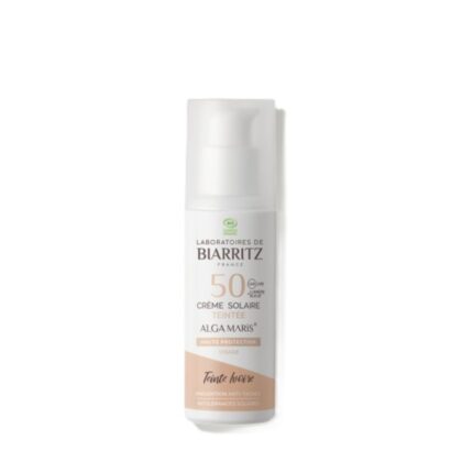 Alga Maris getinte zonnecrème gezicht SPF50 ivory