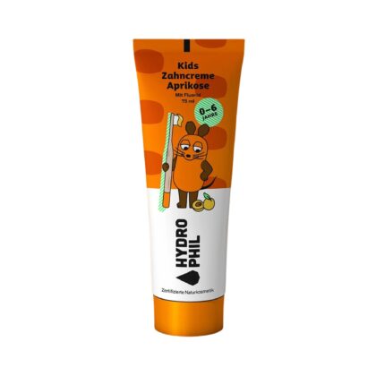 Hydrophil tandpasta abrikoos en fluoride kind