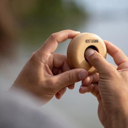 Kost Kamm houten pop-up borstel pinnen